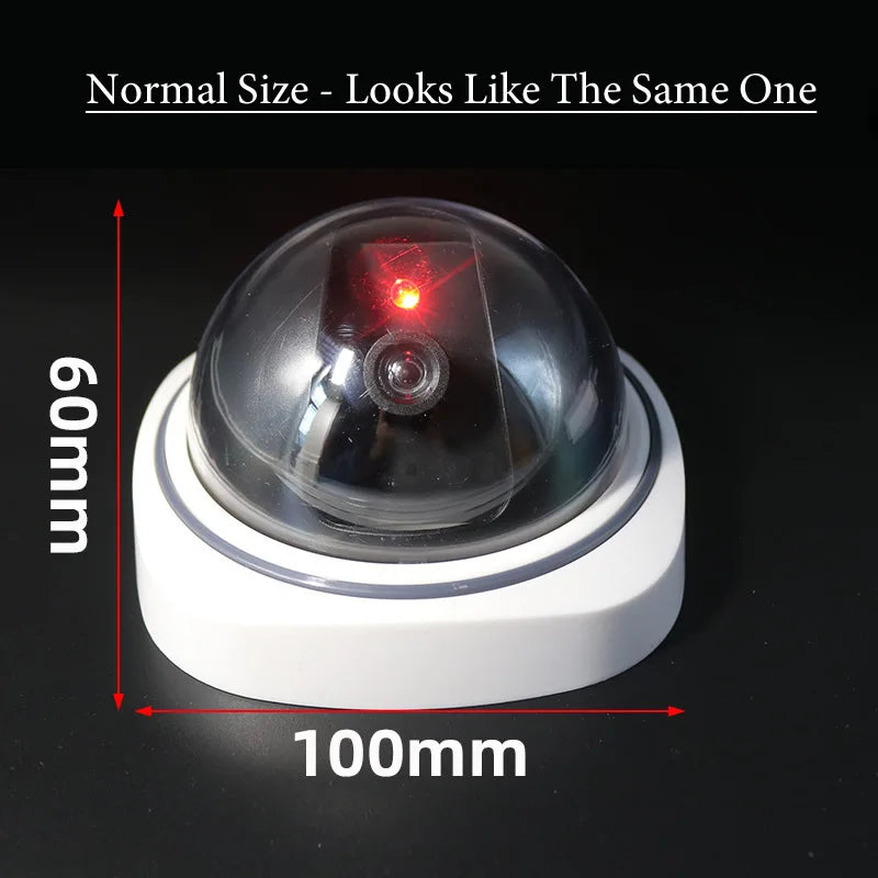 New Red Flashing LED Light Black/White Dummy Conch Camera Home Office Surveillance Security System Fake CCTV Security Camera