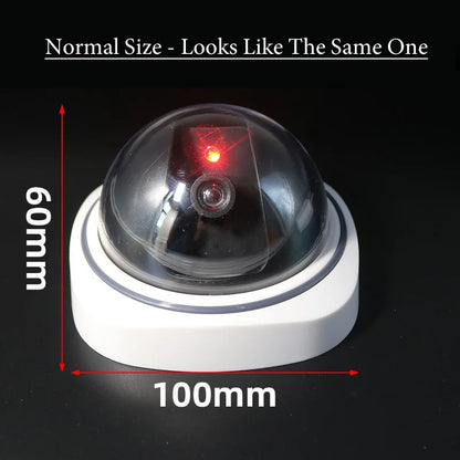 New Red Flashing LED Light Black/White Dummy Conch Camera Home Office Surveillance Security System Fake CCTV Security Camera