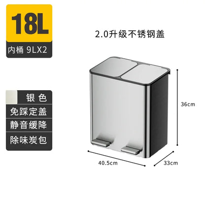 kitchen special induction smart garbage sorting trash can
