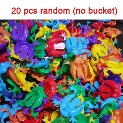 10-20Pcs Jumping Frog Bounce Fidget Toys For Novelty Assorted  Stress Reliever Toys For Birthday Gift Party Favor