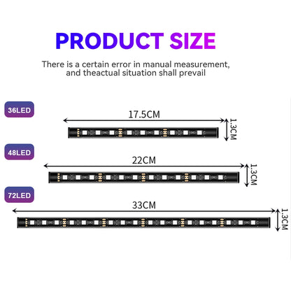 Automotive Ambient Light Foot Interior Modification LED Ambient Light Car USB/Cig Music Atmosphere Decorative Strip Lamp