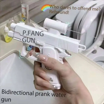 Funny Double-Sided Reverse Water Gun - Summer Prank Toy,Mini Tactical Water Sprayer for Kids & Adults, Pool Beach Water Fight