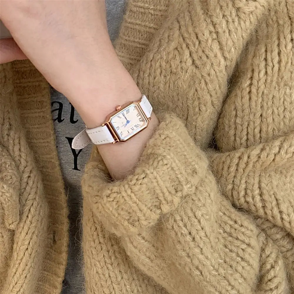 Light Luxury Elegant Women's Quartz Watch Portable Simple Ladies Business Watches Exquisite Waterproof Women's Wrist Watch Women