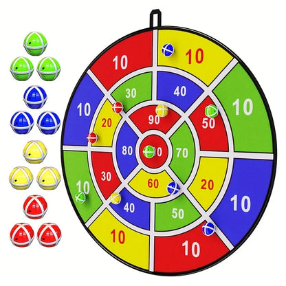 29 Inches Kids Dart Board Game Set with Stick Balls Indoor Outdoor Fun Party Game Toys for Birthday Christmas Halloween Gift