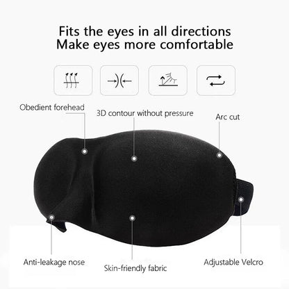 3D Soft Sleep Eye Mask For Men And Women Unisex Light Blocking Comfort Cover