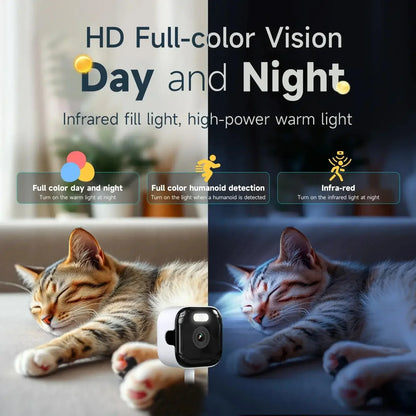 2.4/5GHz WiFi Window Camera 3MP Full Color Night Vision Indoor Security Mini Camera Replaces Outdoor Through Glass Window 2026