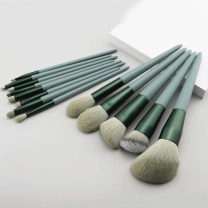 13 Piece Soft Makeup Brushes Set With Travel Case For Eye Face Cosmetics