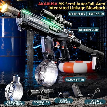 Electric Water Guns For Adults Powerful Squirt Automatic Water Suction Water Blasters Summer Outdoor Beach Toy For Boys Kid Gift