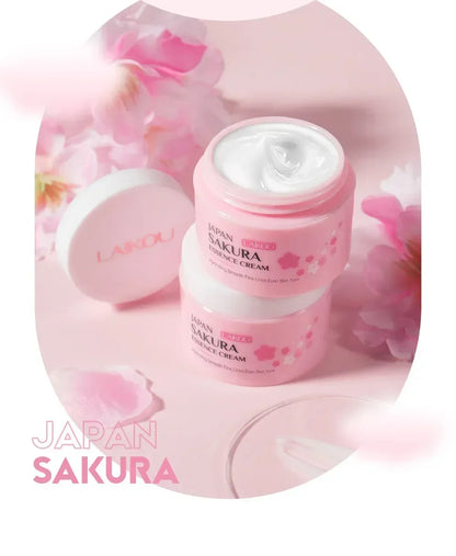 LAIKOU Japan Sakura Face Cream Smoothing Moisturizer Whitening Nourishing Oil Control Skin Care 25g