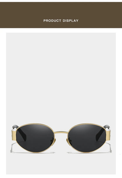 New Sunglasses For Women And Men Sun Glasses Alloy Oval Eyewear