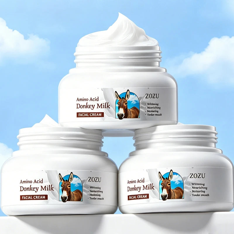 Donkey Milk Whitening Face Cream 120g Deep Hydration Anti-aging Brightening Nourish Skin Care Tender Skin Cream