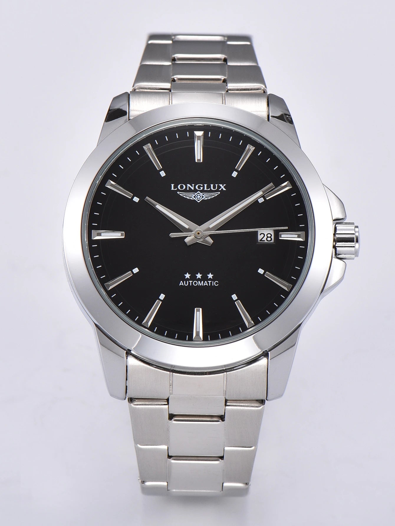 Men automatic watch business date mechanical watches waterproof stainless steel luminous minimalist gift for you
