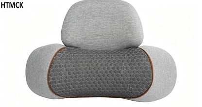 Portable U-Shape Cervical Massage Cushion Heat Vibration Neck Pillow for Travel Office Pain Relief