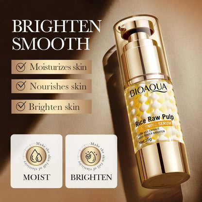 BIOAOUA Rice Paste Whitening Essence Cream Moisturizing Nourishes and Repairs The Skin, Strengthens The Skin Base