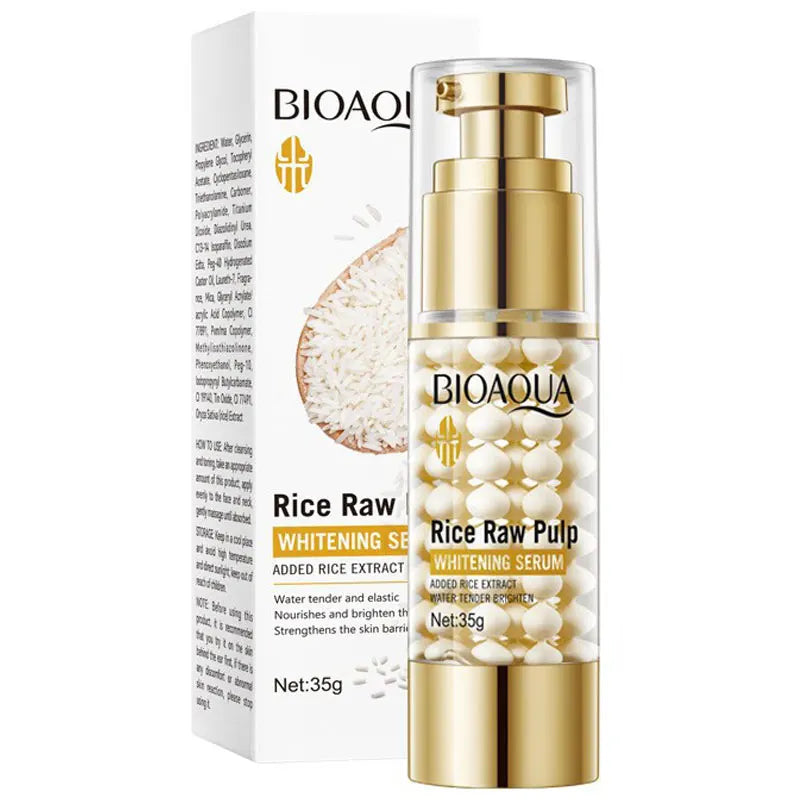 BIOAOUA Rice Paste Whitening Essence Cream Moisturizing Nourishes and Repairs The Skin, Strengthens The Skin Base