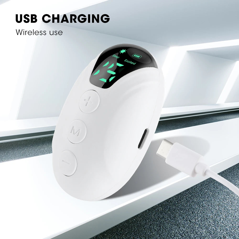 New Microcurrent Sleep Aid Device EMS Sleep Aid Machine Sleep Instrument for Insomnia Stress Anxiety Relief Palm Pulse Massager