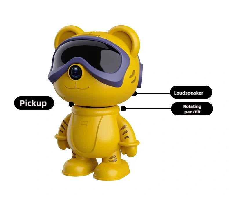 5MP PTZ WIFI IP Camera Wireless Home Security Robot Camera 360° Two Way Audio Auto Tracking Invisible Lens Indoor Baby Monitor