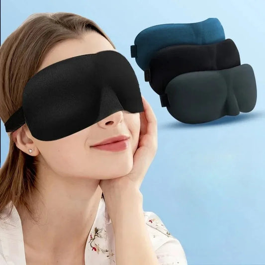 3D Soft Sleep Eye Mask For Men And Women Unisex Light Blocking Comfort Cover