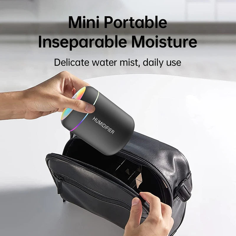 Compact USB Aroma Diffuser With Cool Mist And Soft Light For Bedroom Decor