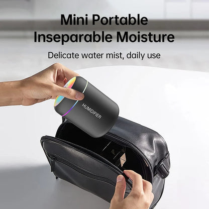 Compact USB Aroma Diffuser With Cool Mist And Soft Light For Bedroom Decor