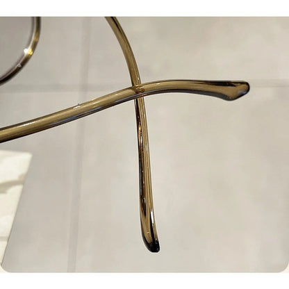 Retro Square Glasses Ultra-light Transparent Frame Eyewear Popular Decoration Eyeglasses Anti-blue Light Flat Glasses