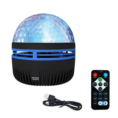 Aurora Crystal Projector Night Light with Remote Control | অরোরা ক্রিস্টাল প্রজেক্টর নাইট লাইট