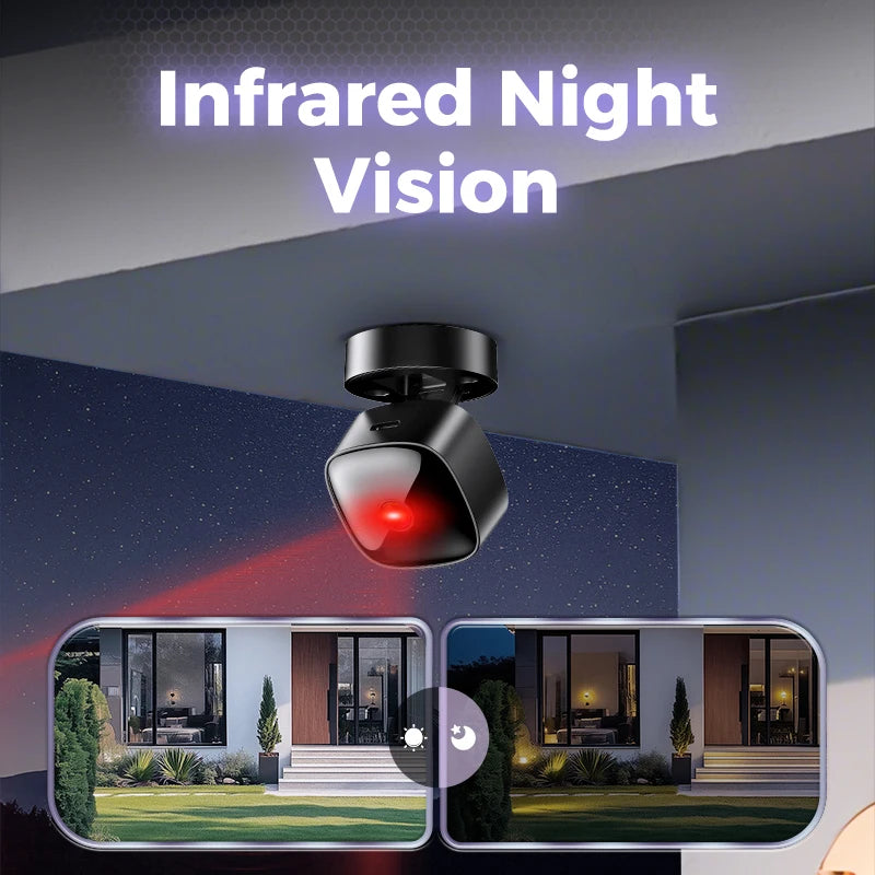 Lenovo 1080P HD Camera 2.4G Wifi Wireless Security Protection Remote Monitor Camcorders Home Phone Connectivity Smart Device