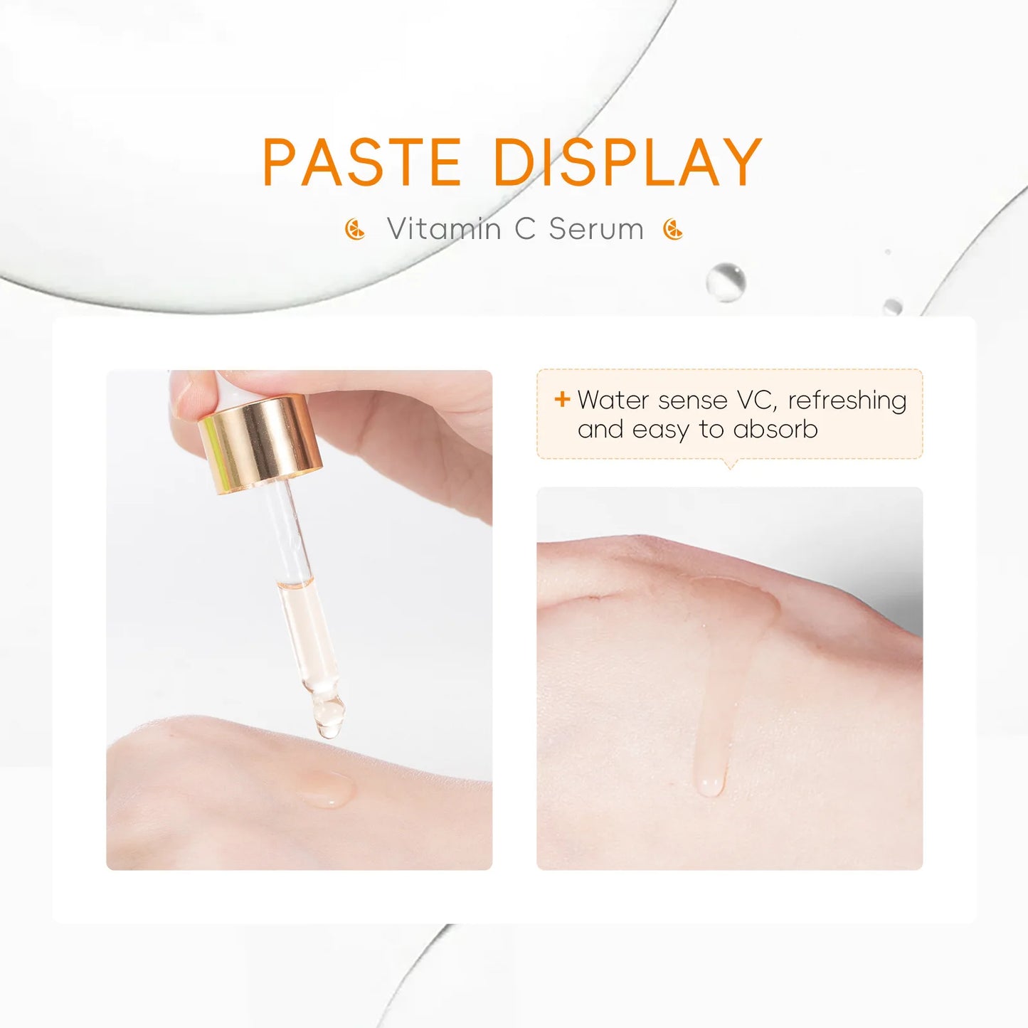 LAIKOU Vitamin C Facial Serum Essence Hydrating and Moisturizing VC Face Essence Skin Care