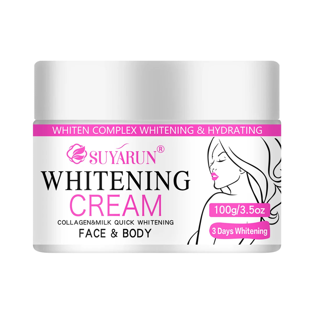 SUYARUN Christmas Gift Brightening Cream-Whitening Moisturizer for Glowing Skin, Festive Hydrating Skincare Set with Luxury Box.