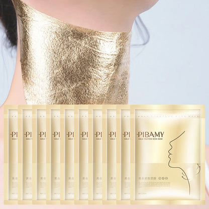 Gold Firming Neck Mask Moisturizing Nourishing Brightening Hydrating Neck skincare Masks Beauty Necks Skin Care Products