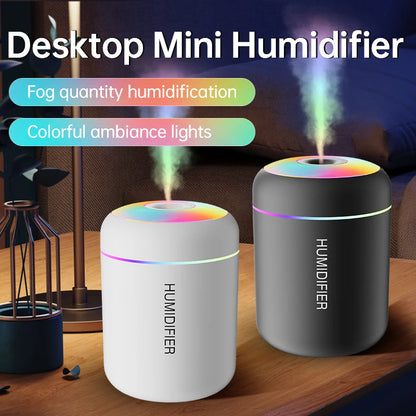 Compact USB Aroma Diffuser With Cool Mist And Soft Light For Bedroom Decor