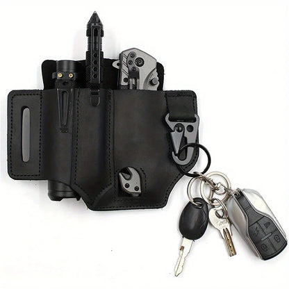 Multi-Tool Leather Waist Bag