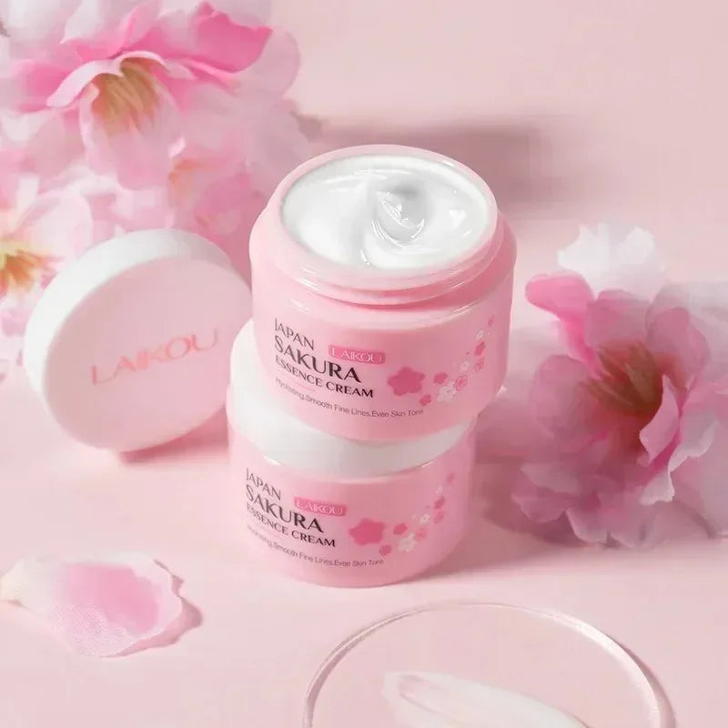 LAIKOU Japan Sakura Face Cream Smoothing Moisturizer Whitening Nourishing Oil Control Skin Care 25g