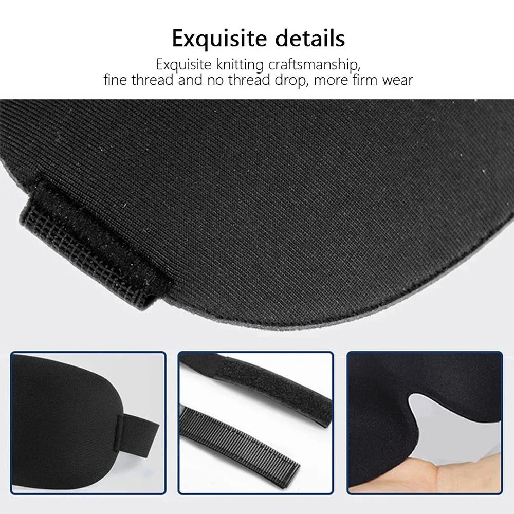 3D Soft Sleep Eye Mask For Men And Women Unisex Light Blocking Comfort Cover