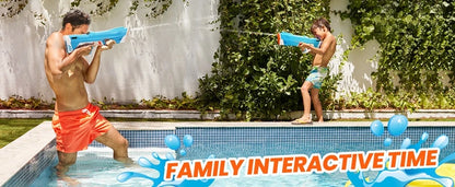 Full  Automatic Electric Water Gun Toys 43cm Portable Children Adult Summer Beach Outdoor Fight Fantasy Toys for Boys Kids Game