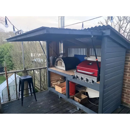 Customized Easy Install Electric Outdoor Kitchen Station Built In Sink Fridge Ideal For Home Backyard Barbecue Parties