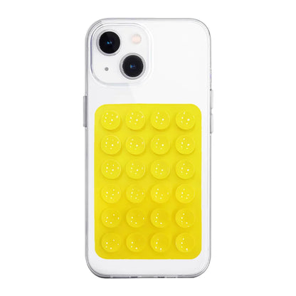 3M Adhesive Backing Candy Color Silicone Suction Phone Case Mount Non Slip Suction Cup Phone Stand Holder For Selfies and Videos