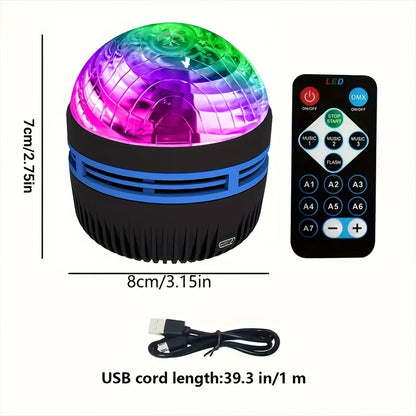 Aurora Crystal Projector Night Light with Remote Control | অরোরা ক্রিস্টাল প্রজেক্টর নাইট লাইট