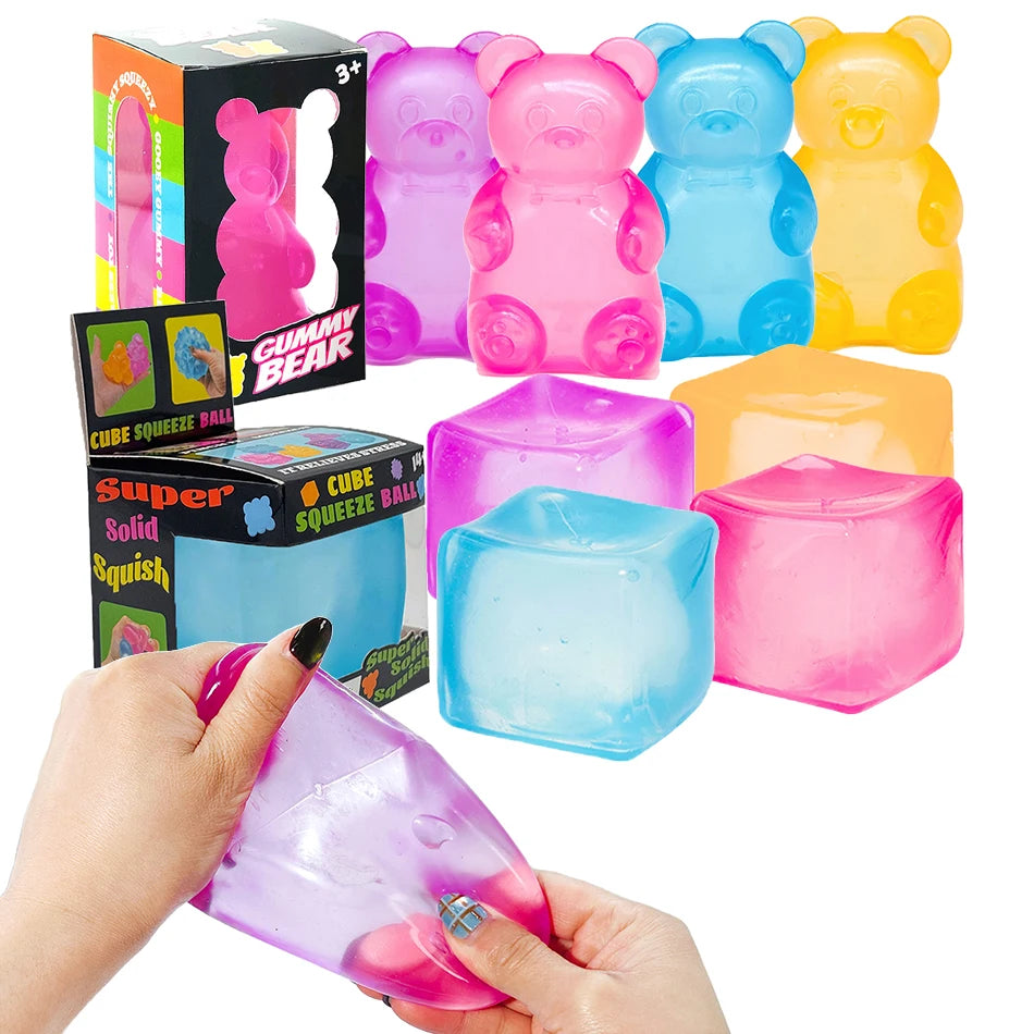 Nice Cube Slow Rising Sensory Fidget Cube Stress Relief Anxiety Sensory Tool for Focus ADHD & Office Desk Calming Gadget