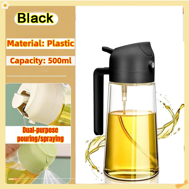 Eco Friendly PE Plastic Olive Oil Spray Bottle For Kitchen Cooking