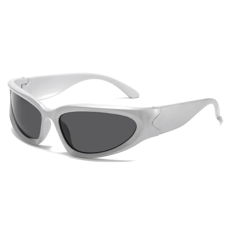 New arrival Popular Women's Sunglasses Punk Sunglasses Unique Oval Sun Glasses Men Goggle Shades Mirror Colorful Y2K Eyewear