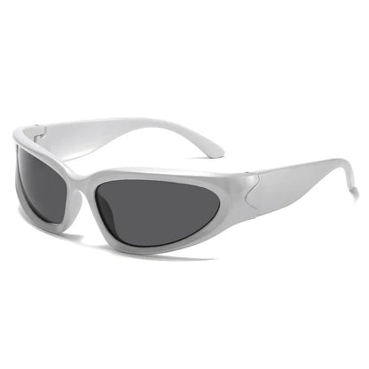New arrival Popular Women's Sunglasses Punk Sunglasses Unique Oval Sun Glasses Men Goggle Shades Mirror Colorful Y2K Eyewear