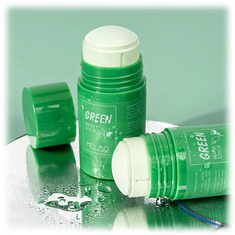 MELAO Natural Purifying Detox Clay Mask Green Tea Mud Masking For Face Green Mask Stick