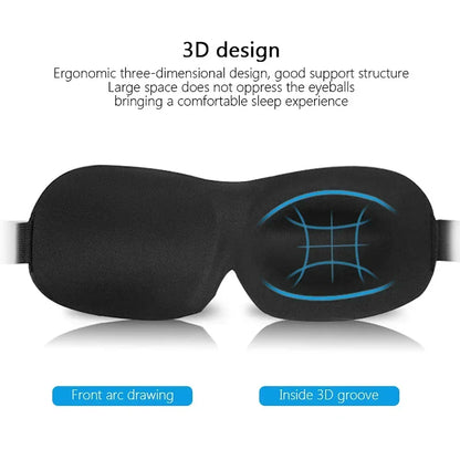 3D Soft Sleep Eye Mask For Men And Women Unisex Light Blocking Comfort Cover