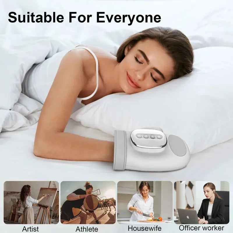Professional Hand Massager Finger Wrist Palm Relaxation Device with Airbag Compression Kneading for Improves Hand Health