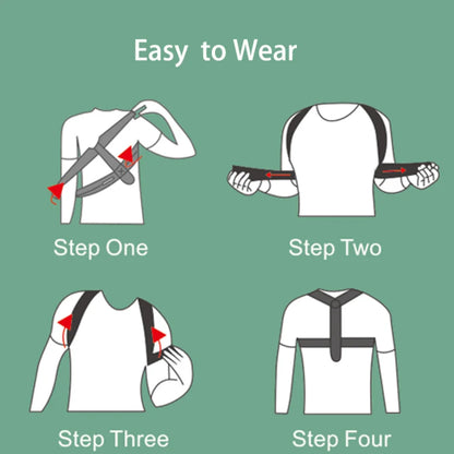 Adjustable Posture Corrector Belt For Upper Back Spine And Shoulder Alignment