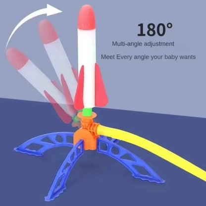 Outdoor rocket foot pump, outdoor inflatable flying rocket suit, jumping air-powered rocket launcher, gift