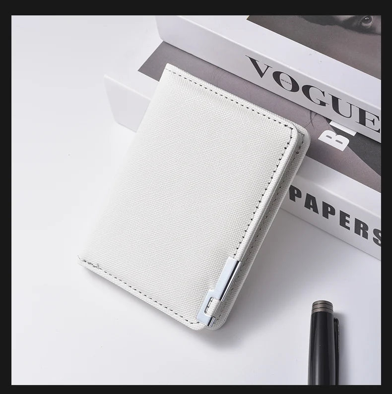 Men's Mini Ultra-Thin Vertical Style Short Wallet with Multiple Card Slots Credit Card Holder Youth Compact Wallet