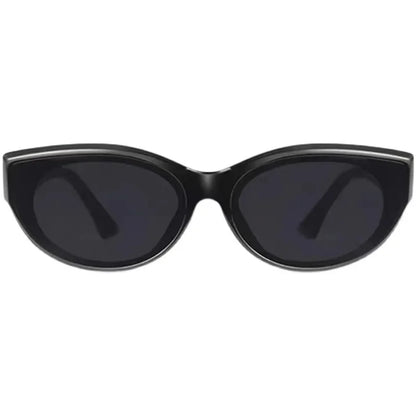 Vintage Cat Eye Sunglasses for Women Elliptic Square Oval Fashion Shades Trendy Female Outdoor Eyewear