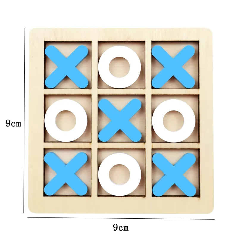 Montessori Play Game Wooden Toy Mini Chess Interaction Puzzle Training Brain Learing Early Educational Toys For Children Kids